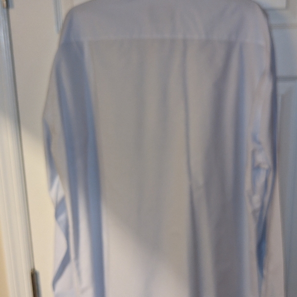 Calder Carmel cotton fine gray pinstripe hidden button down collar size XXL - Picture 6 of 10